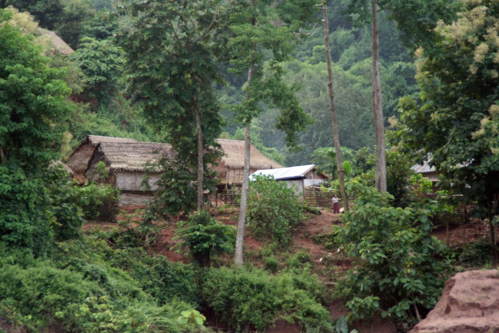 Burmese Village Mekong River