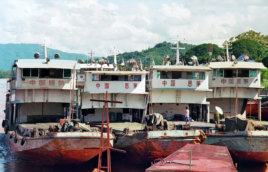 Chinese Boats in Chiang Saen