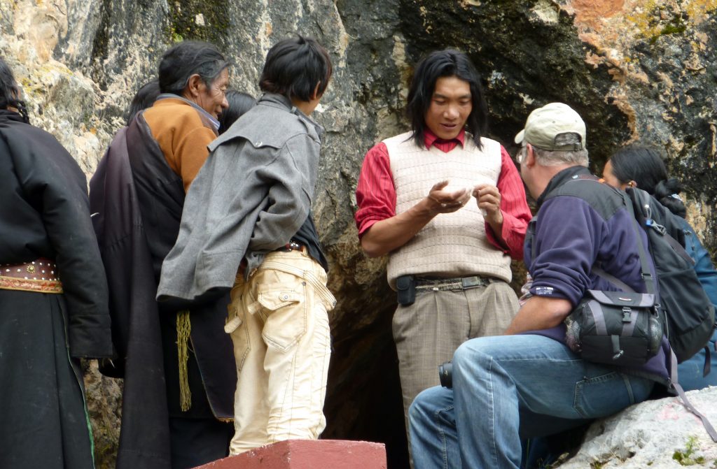 Pilgrims Zhira Gompa