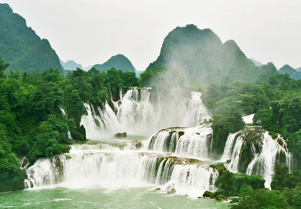 Detian Waterfall Separating China and Vietnam