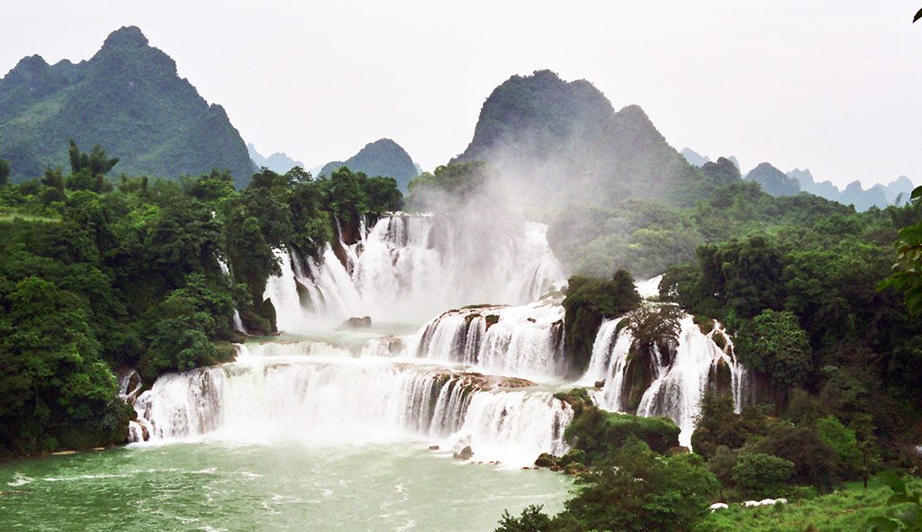 Detian Waterfall Separating China and Vietnam