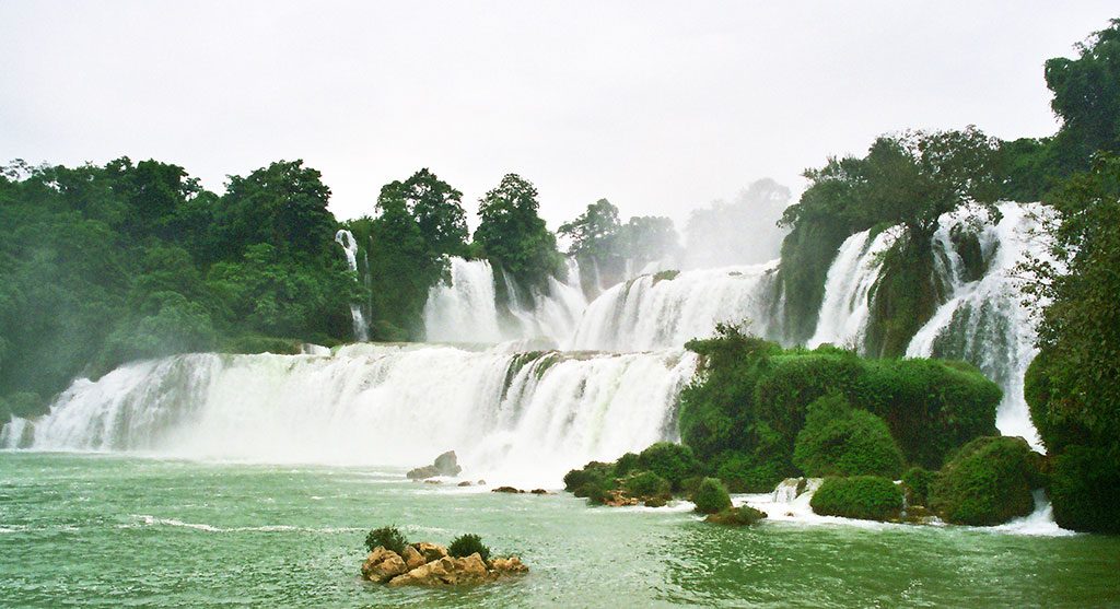 Detian Waterfall Separating China and Vietnam