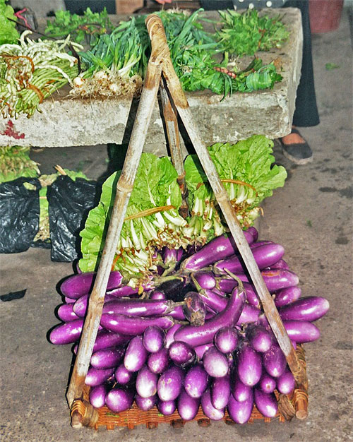 aburgines on sale at Rongjiang Market 榕江市场 Guizhou Province 贵州省