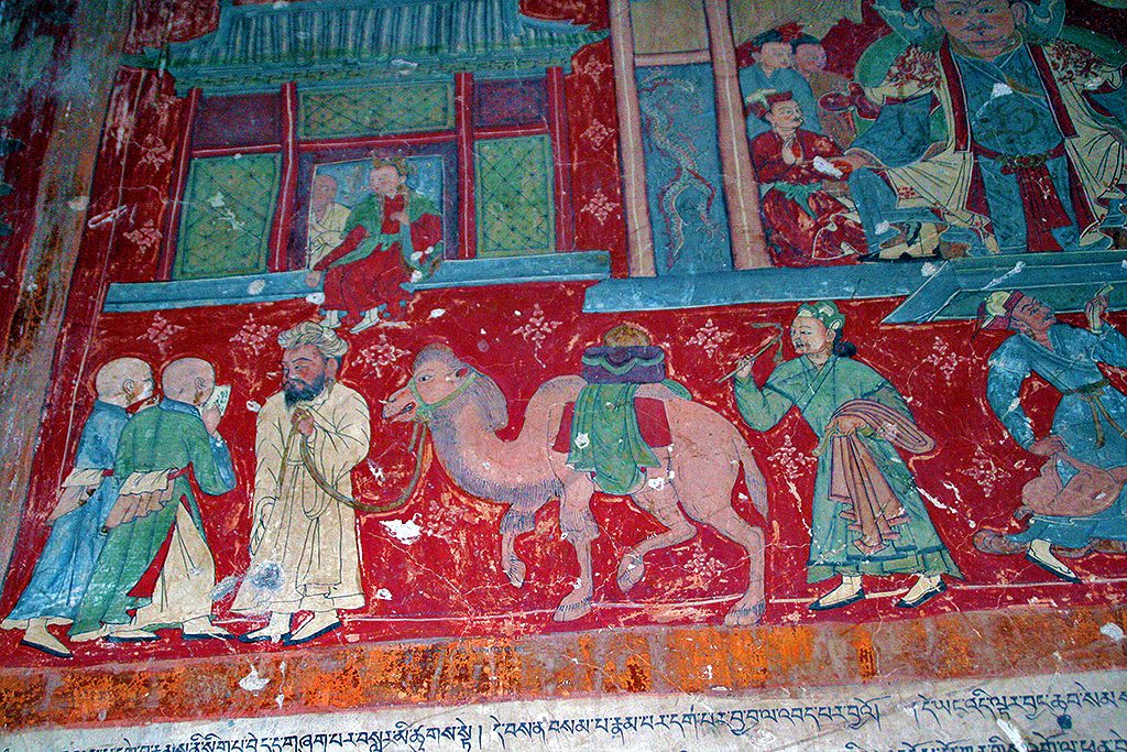 amzing paintings on the walls of Shalu Monastery 夏鲁寺: Tibet