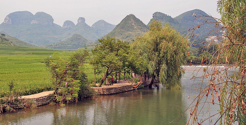 Shitou Zhai 石头寨 The stone Bouyi (ethnic group) village of Shitou Zhai  石头寨