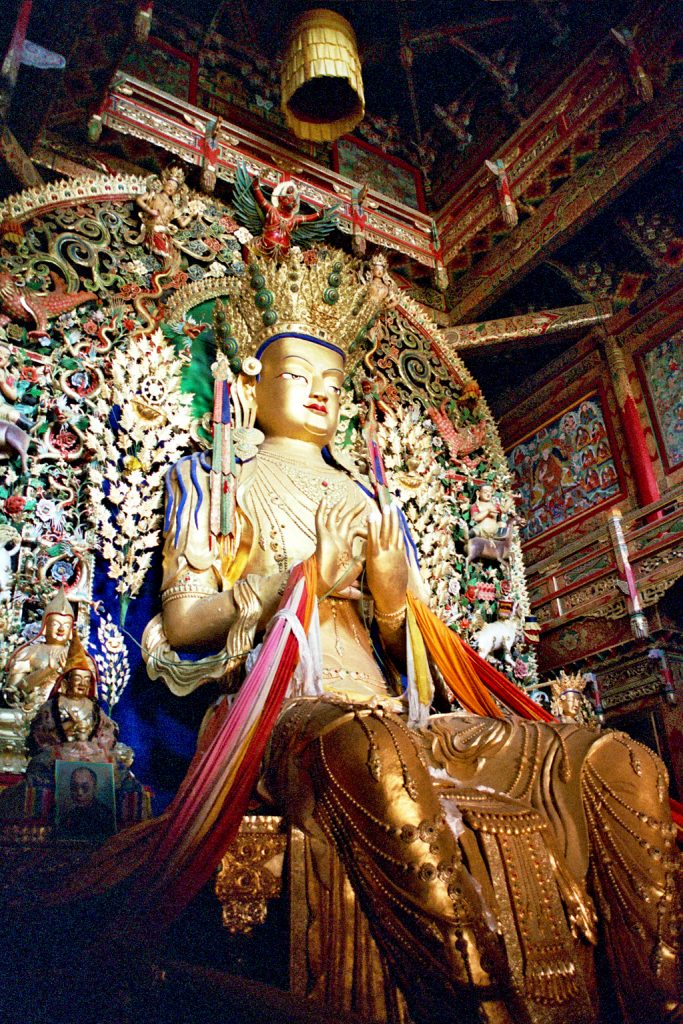 statue in longwu temple tongren qinghai