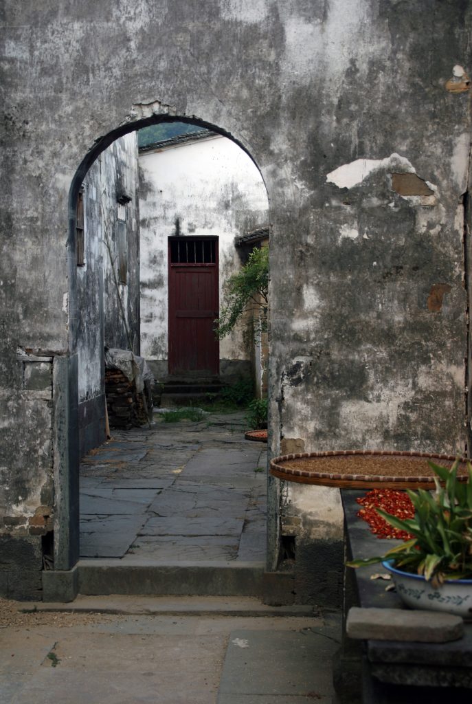 Beautiful old Huizhou style houses Yancun Village Wuyuan 