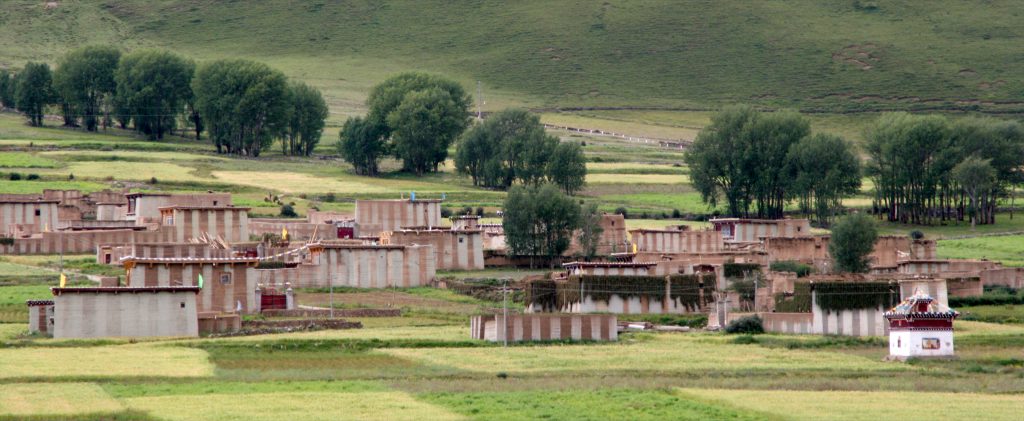 Sturdy Tibetan Farm Houses