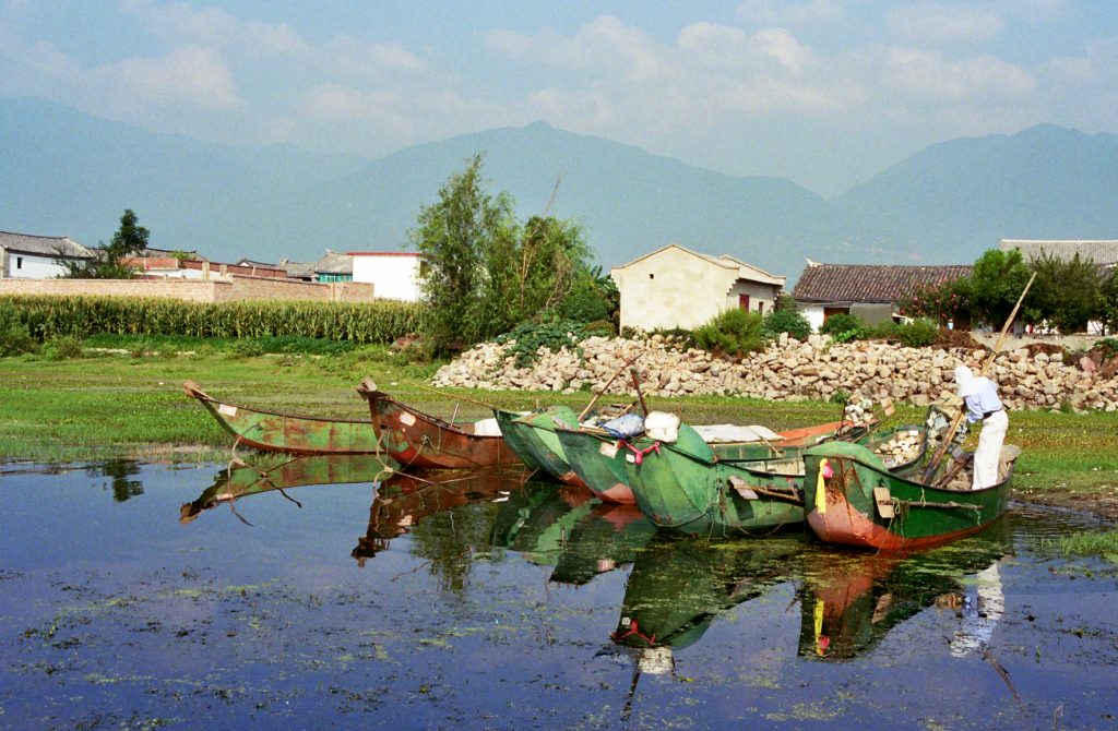 The pier at the village of Huoyijia or Jiangshan Cun?