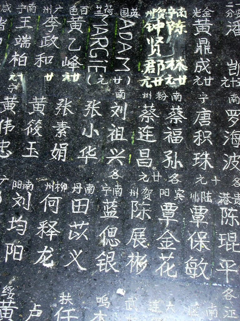 Imortalizing our names in Yangmei